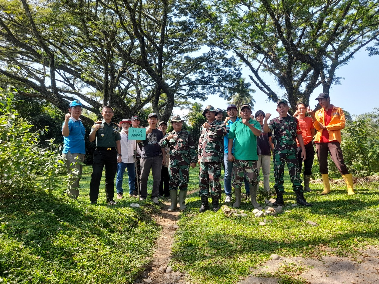 Program TMMD ke-115 Dandim 0405/Lahat Tinjau Titik Awal Pembangunan Akses Jalan