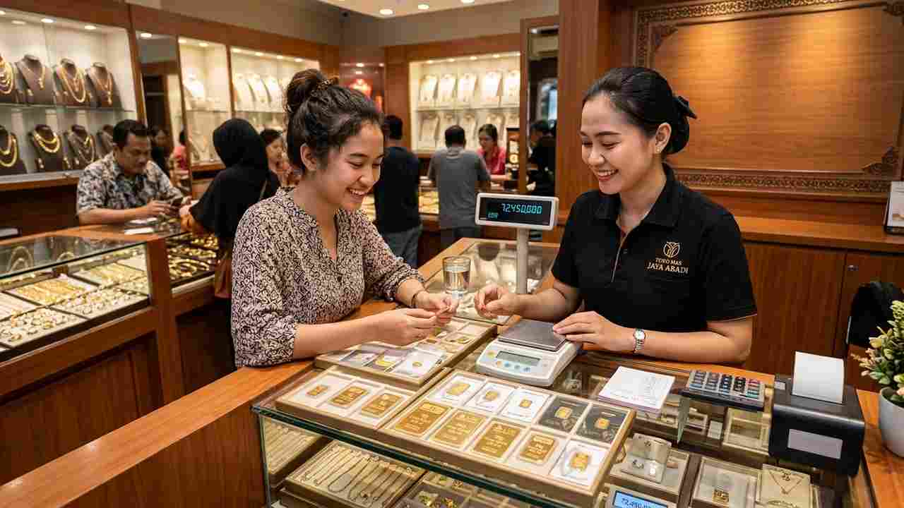 Harga Emas Pegadaian Hari Ini Stagnan: Antam 1 Gram Tetap Rp2,68 Juta