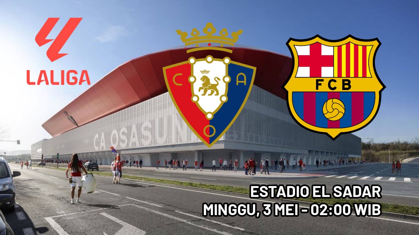 La Liga Osasuna vs Barcelona: Memburu Gelar Juara di Depan Mata