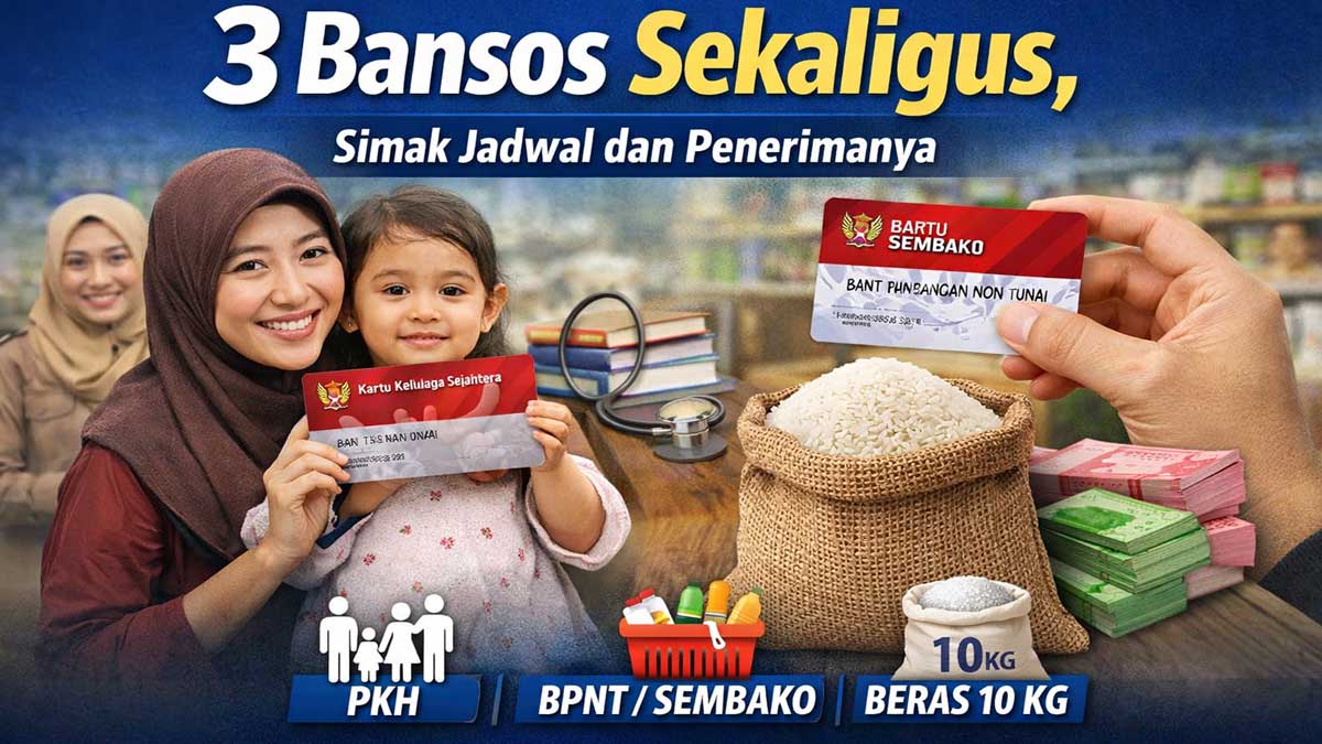 Jangan Sampai Terlewat! 3 Bansos Cair Januari 2026, Ini Jadwal dan Penerimanya