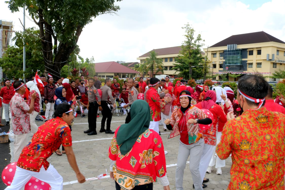 Meriahkan Hari Kemerdekaan, DitIntelkam Polda Sumsel Gelar Perlombaan Asah Kekompakan