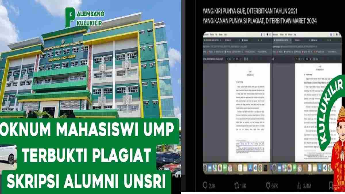 Mahasiswa Fakultas Hukum UM Palembang Batal Wisuda, Terbukti Plagiat Skripsi Kena Skorsing 1 Semester