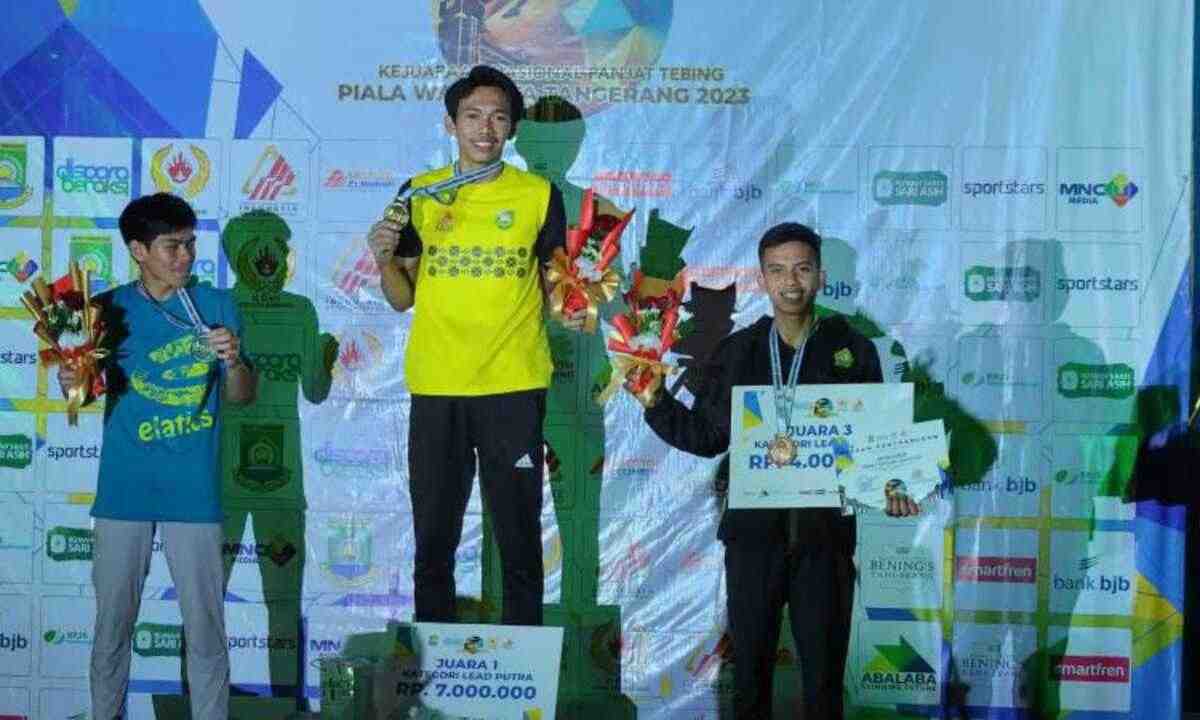 Mantap! Atlet Panjat Tebing Sumsel Raih Emas Kejurnas Piala Wali Kota Tangerang 