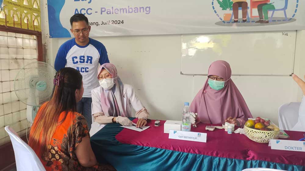 ACC Palembang Gelar Pemeriksaan Kesehatan dan Pengobatan Gratis untuk Warga 13 Ulu 