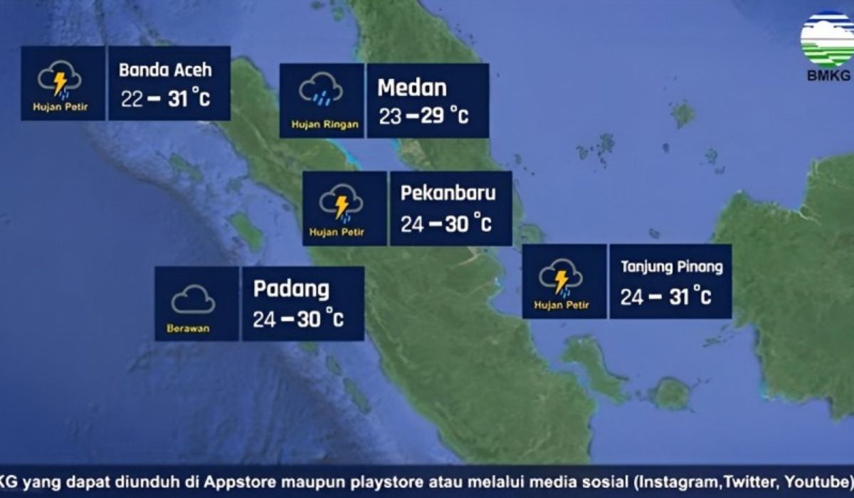 Padang Berawan dan Banda Aceh Hujan Petir, Berikut Prakiraan Cuaca BMKG, Rabu 29 November 2023