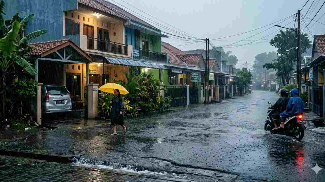 Prakiraan Cuaca Hari Ini: Hujan Merata di Sumsel, Pagar Alam Waspada Petir!