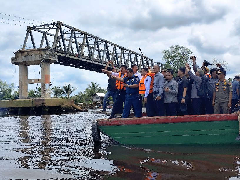 Gubernur Sumsel Beri Target Perusahaan, Pembangunan Jembatan Lalan 6 Bulan Harus Selesai