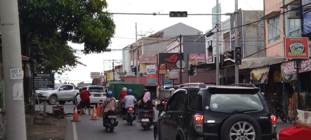 Kerap Macet, Simpang Empat Pasar Lama Dipasang Traffic Light