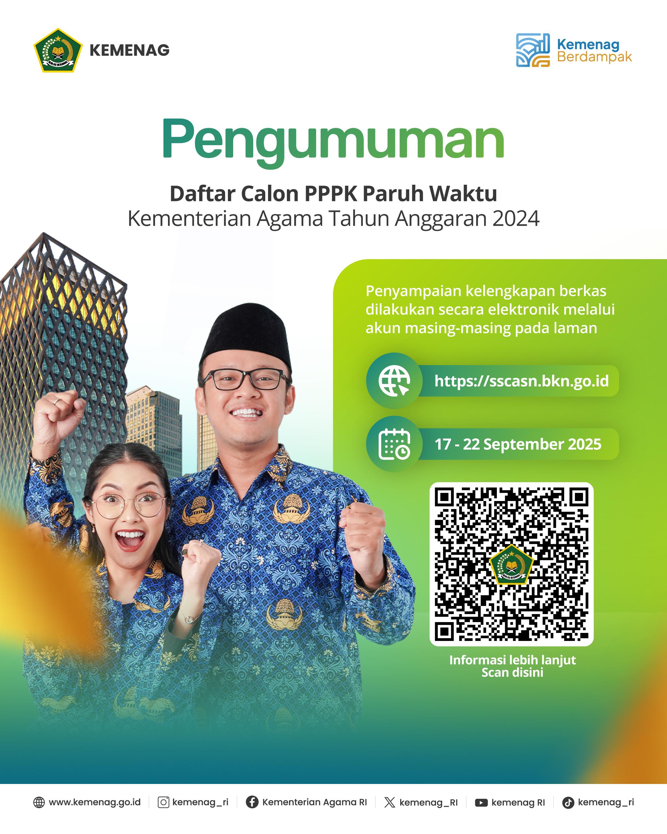 Ini Daftar 4.155 Calon PPPK Paruh Waktu 2024 Kemenag 