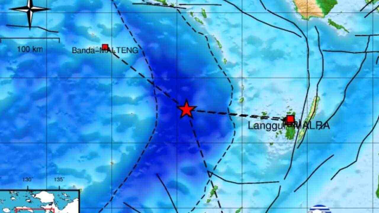 Gempa 4.8 Magnitudo Guncang Maluku Tenggara, Episentrum di 60 Km Selatan Banda, Tak Berpotensi Tsunami