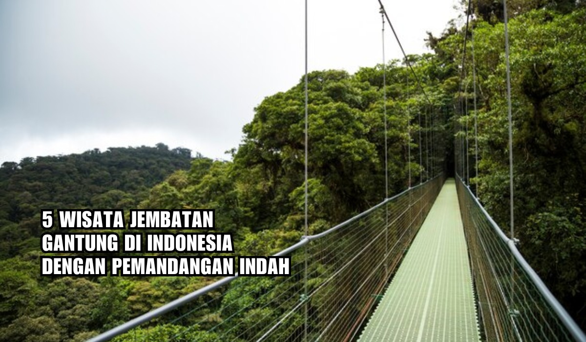 5 Wisata Jembatan Gantung di Indonesia, Ada yang Terpanjang se-Asia Tenggara, Berani Melintas?