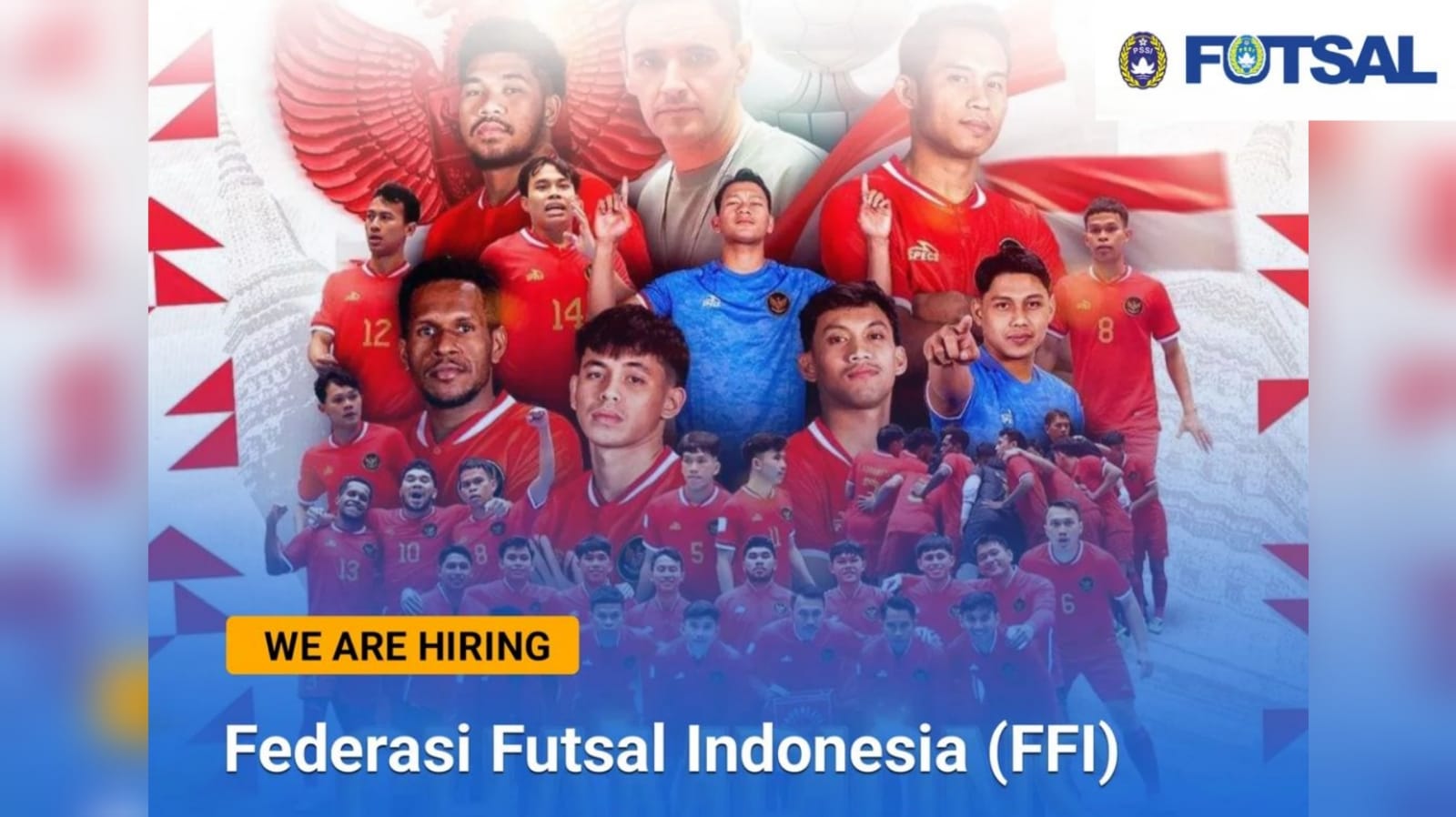 Lowongan Kerja Federasi Futsal Indonesia PSSI 2024 Untuk Semua Jurusan, Ini Cara Daftar dan Syaratnya