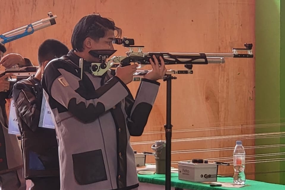 Atlet Muda Muba Raih Emas Pertama Cabor Menembak di Porprov XV