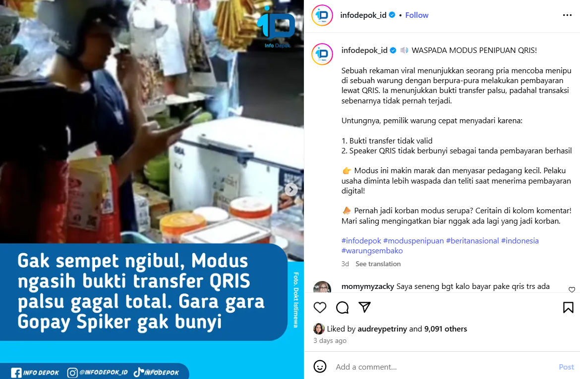 Marak Penipuan Bukti Transaksi QRIS Palsu! Fitur Gopay Spiker Bisa jadi Alat Cek Transaksi Asli