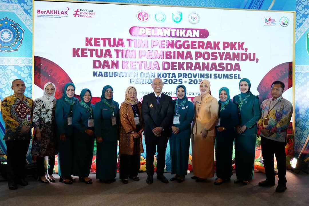 Hj Risca Priba Ayu Resmi Dilantik Jadi Ketua TP PKK Kota Lubuk Linggau