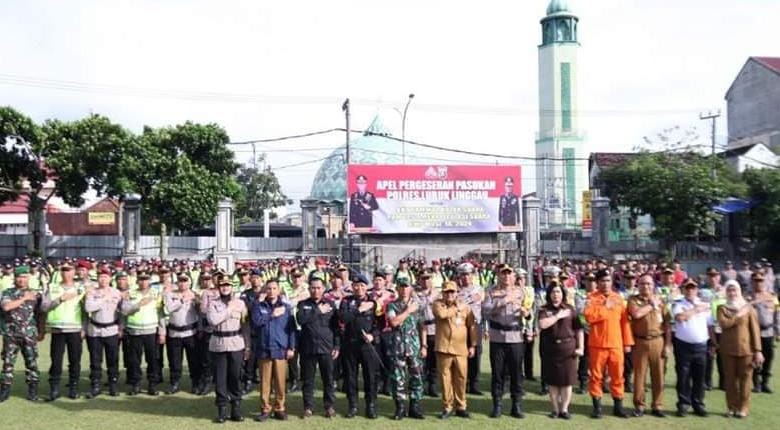 Polres Lubuklinggau Gelar Apel Pergeseran Pasukan Pengamanan TPS Pilkada 2024