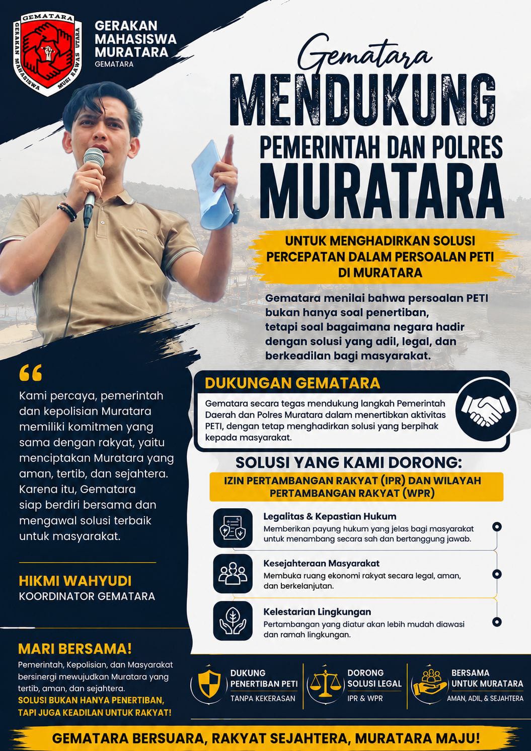 Gematara Dorong Pemkab dan Polres Muratara Percepat Solusi PETI