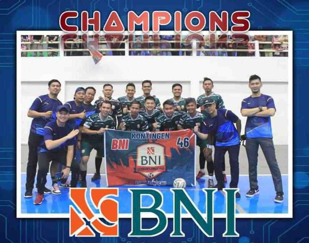 Tim Futsal BNI Sabet Medali Emas Porseni BMPD Kota Lubuklinggau Tahun 2023