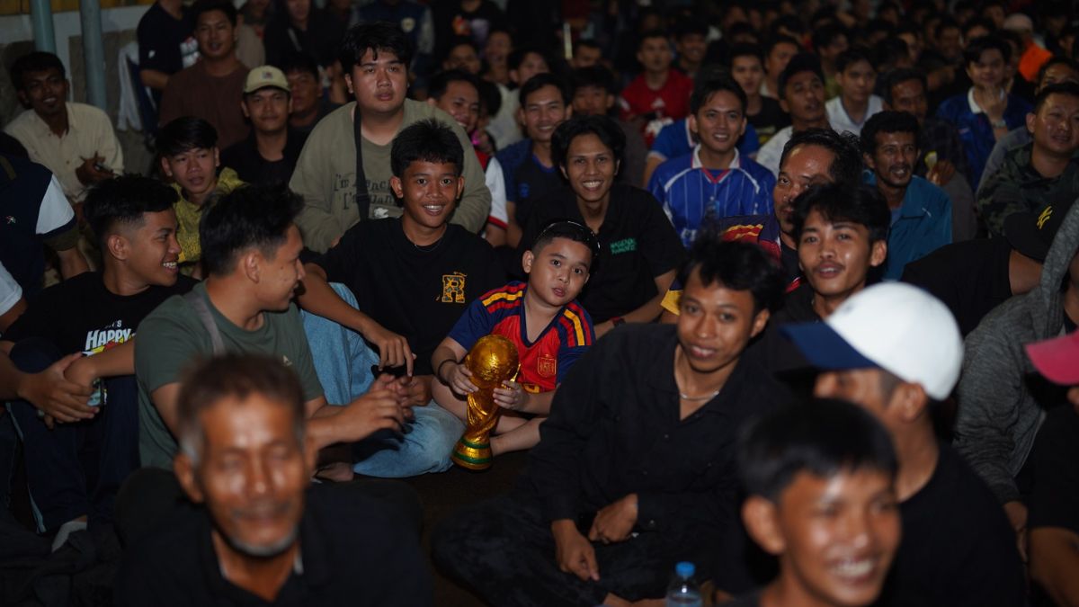 Heboh Semifinal Prancis vs Spanyol! Penonton Nobar TVRI Sumsel Meluber hingga Luar Creative Hub