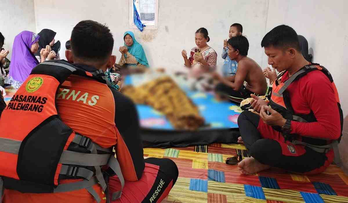 Kurang dari 24 jam, Lansia Warga Banyuasin Tenggelam di Sungai Ogan Ditemukan Tim SAR Gabungan