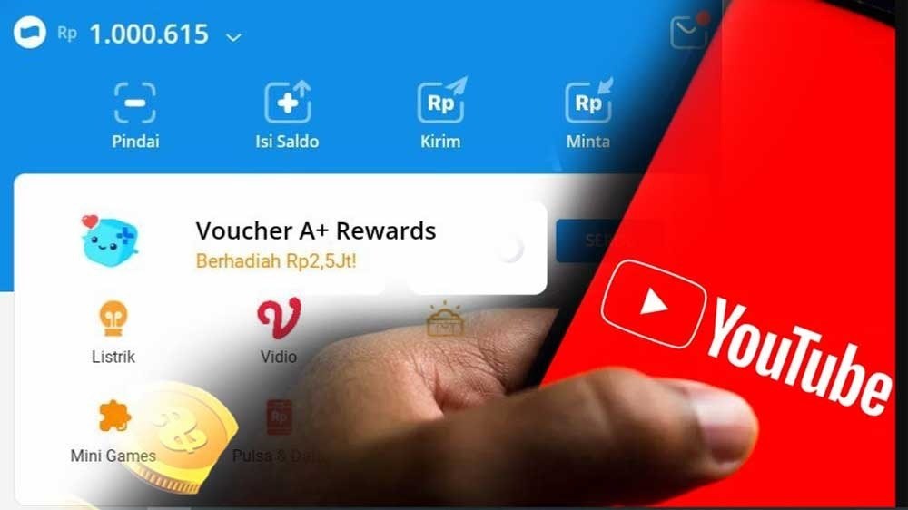 Cuma Nonton YouTube, Kamu Bisa Dapatkan Saldo DANA Gratis, Cek Caranya Disini