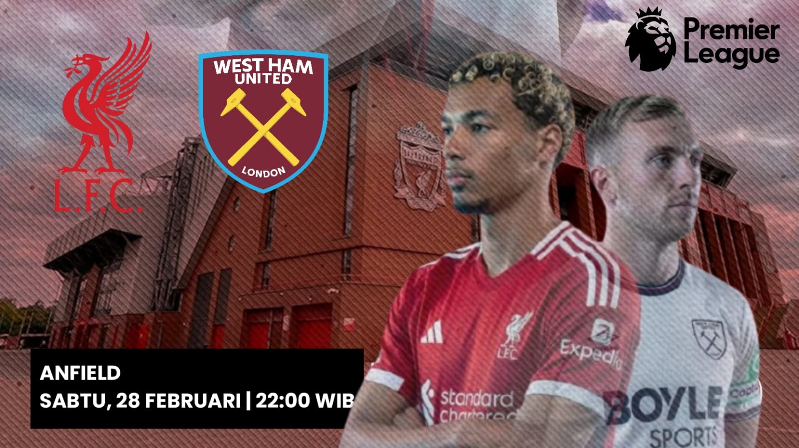 Preview dan Prediksi Liverpool vs West Ham: Mengincar Kemenangan Demi Eropa dan Liga Premier