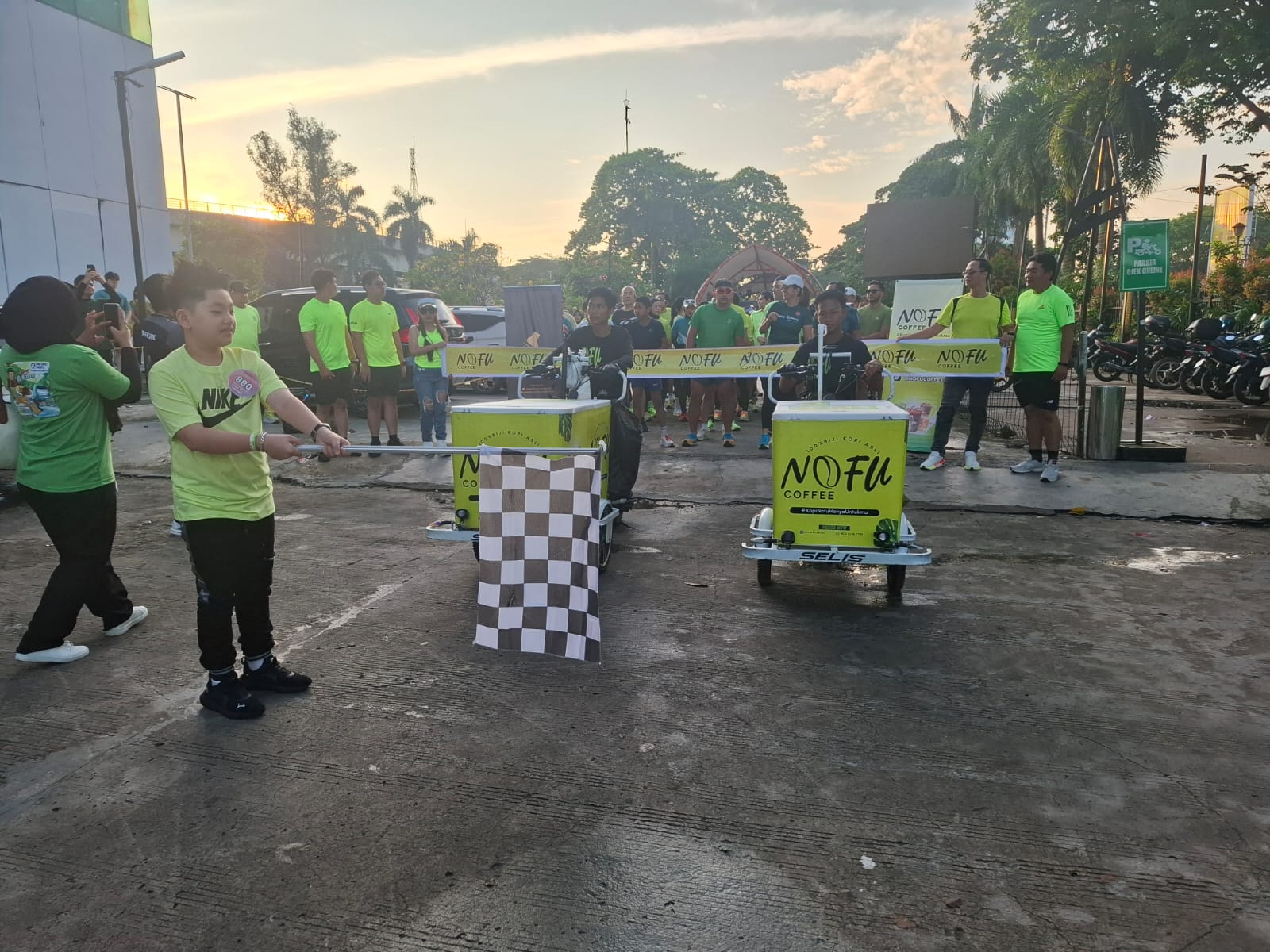 Serunya 'NOFU LOOPS Morning Run' Nofu Coffee x LangkahKita Management Bareng Komunitas Run di Palembang