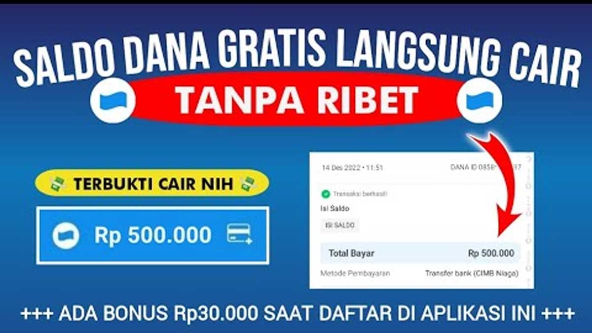 Panen Saldo DANA Gratis Rp500.000 dari Aplikasi Penghasil Uang 2025, Siap-siap Kaya! 