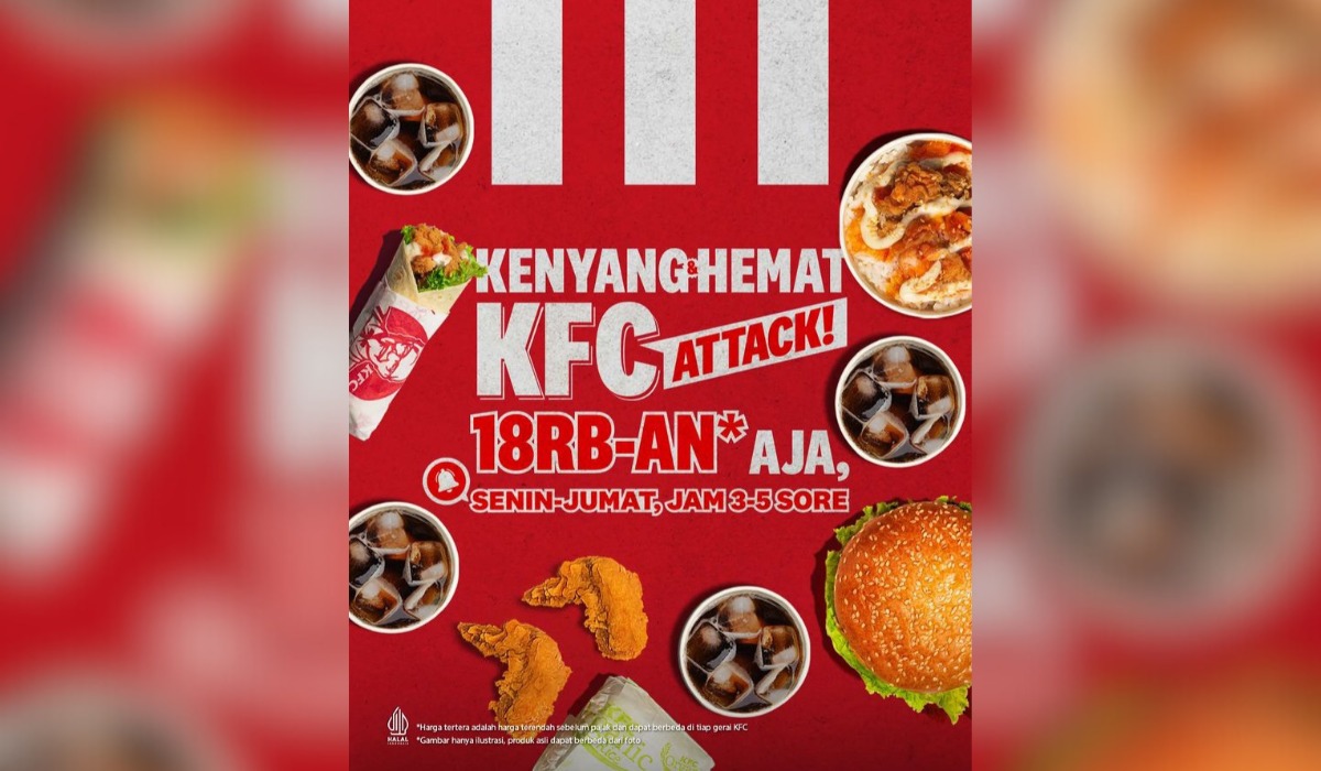 CERCEP! Promo KFC ATTACK Ada 4 Menu Spesial Dijamin Akhir Pekan Menyenangkan 