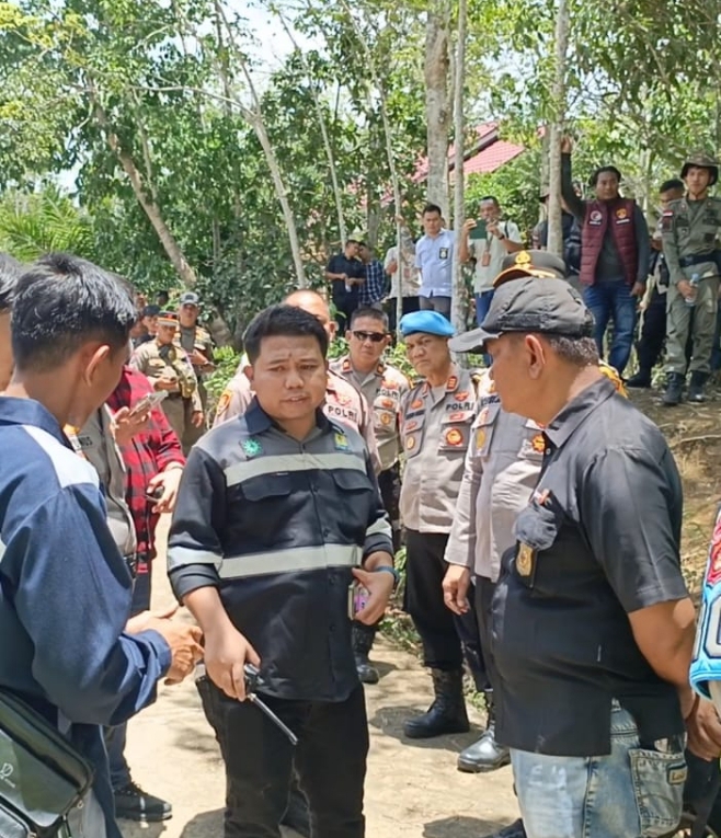 2 Warga Diamankan Saat Eksekusi Pemasangan Rol Kabel Sutet di Lubuklinggau Oleh Tim Gabungan