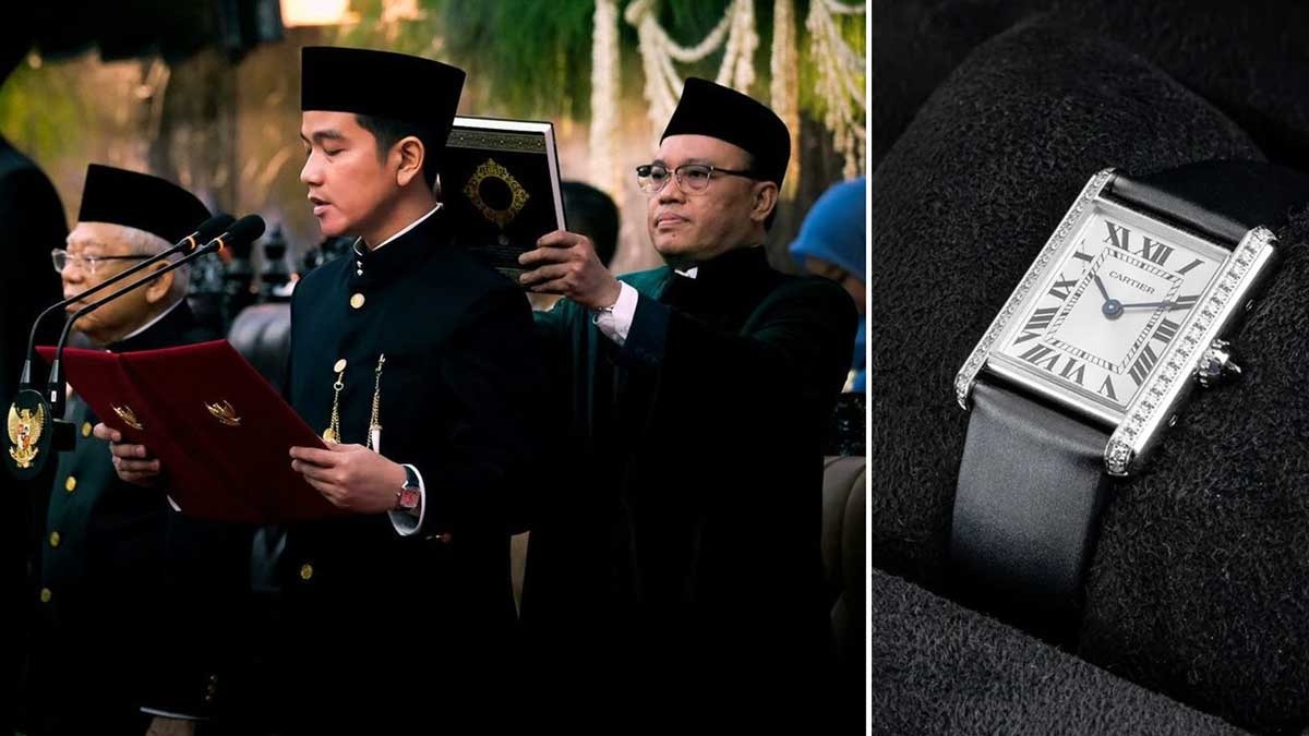 Harga Jam Tangan yang Dipakai Gibran saat Pelantikan Presiden dan Wapres, Lebih Mahal dari Vespa Sprint 150