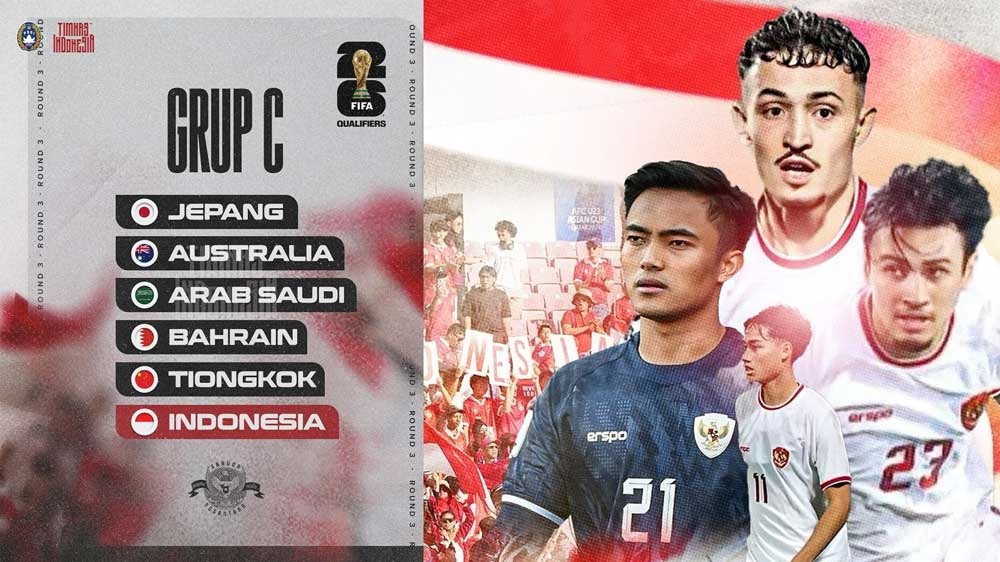 Hasil Drawing Kualifikasi Piala Dunia 2026 Babak 3: Indonesia Berada di Grup Neraka, Ada Jepang dan Australia