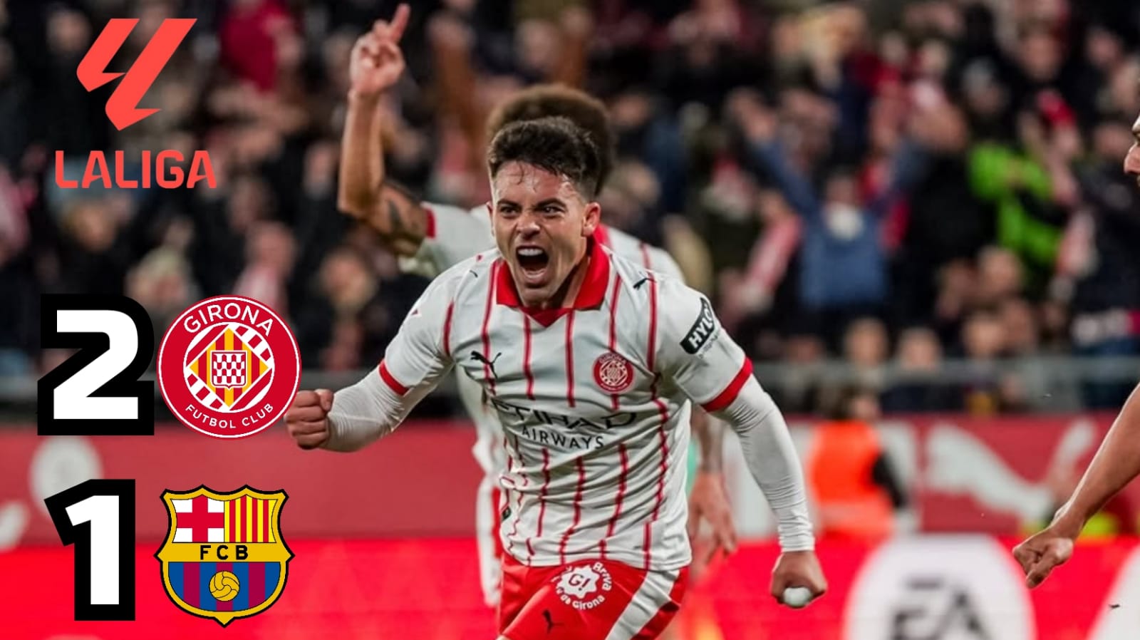 Girona 2-1 Barcelona: Gol Telat Beltran Pulangkan Tim Tamu dengan Kekalahan