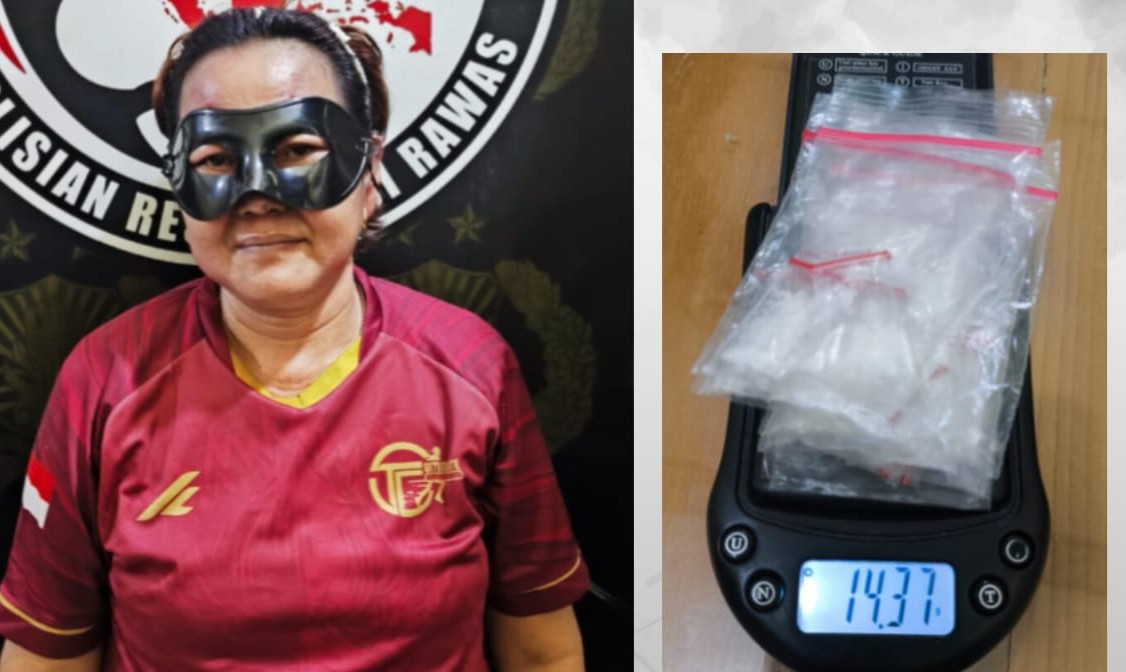 Tim Elang Musi Satres Narkoba Polres Musi Rawas Tangkap Ibu Rumah Tangga Pengedar Narkoba