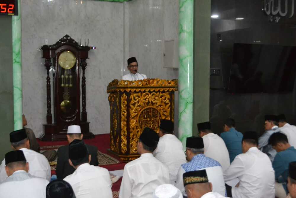 Safari Ramadan Provinsi Sumsel di Masjid Raudhatul Ulum Makodam II Sriwijaya, Pangdam Ajak Dirikan Salat Malam