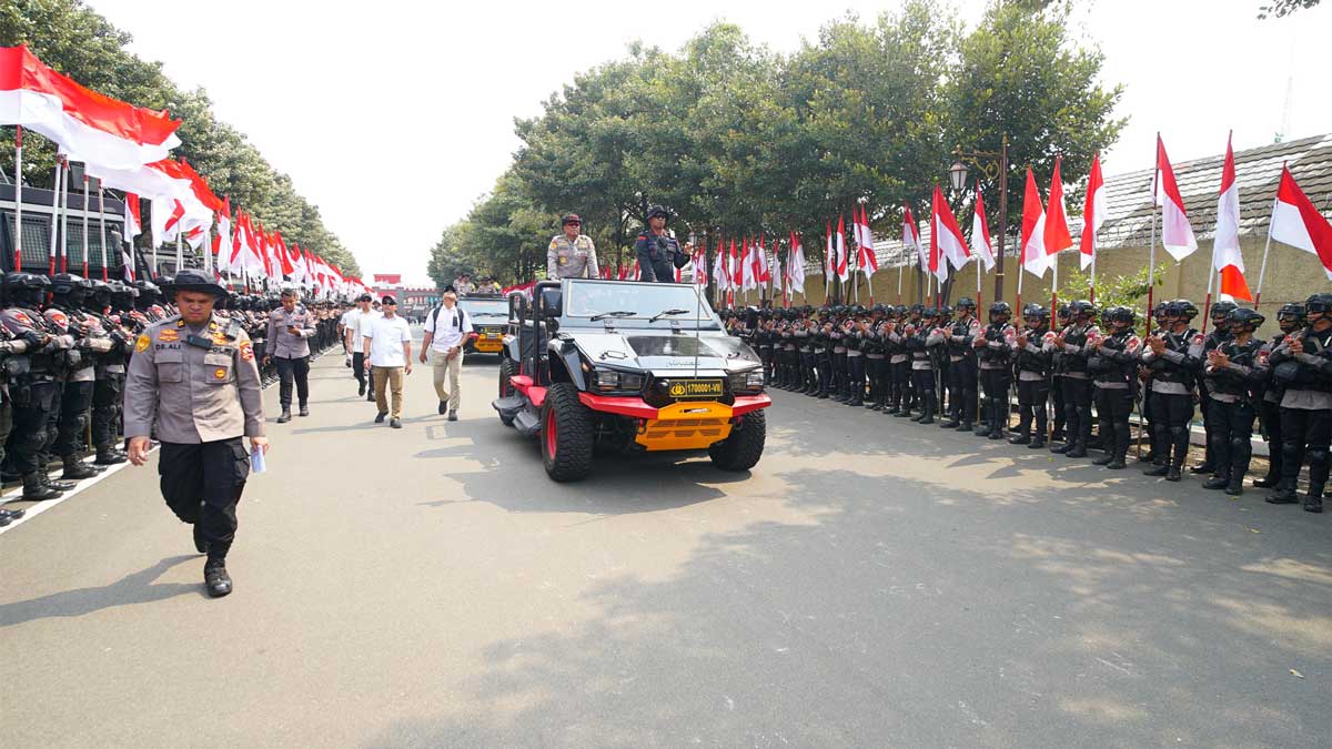 Jelang Pelantikan Presiden, Polri Gladi Bersih Apel Gelar Pasukan Pengamanan, 7.000 Personel Disiapkan