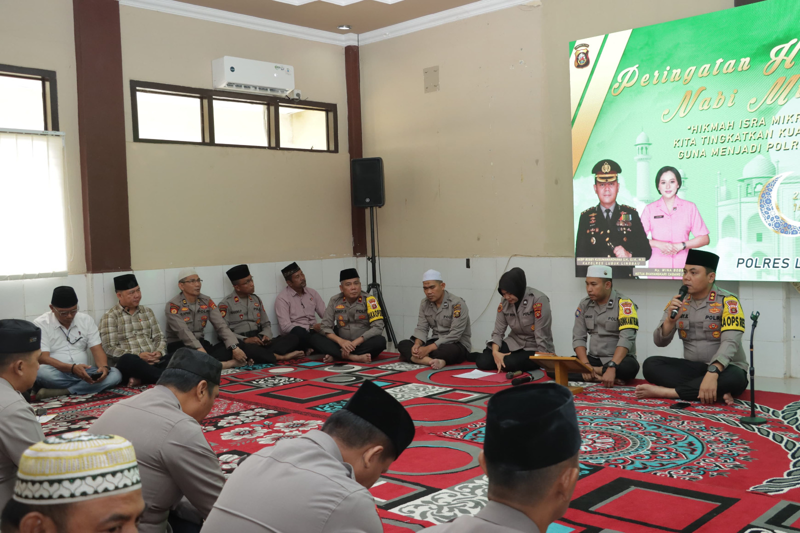 Polres Lubuk Linggau Gelar Hari Peringatan Isra' Mi'raj Nabi Muhammad SAW