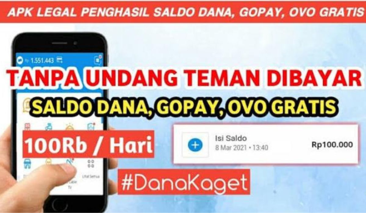 Cara Mudah Dapat Saldo DANA Gratis Rp100.000, Tanpa Undang Teman Hanya Lewat Aplikasi IndoToday