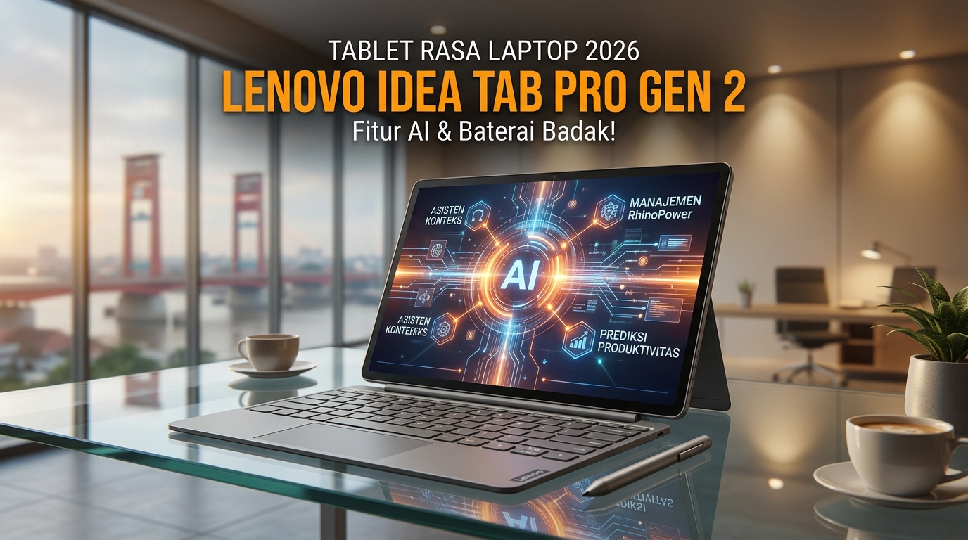 Lenovo Resmi Rilis Idea Tab Pro Gen 2 di Indonesia: Tablet AI 13 Inci Rasa Laptop Cuma 8 Jutaan!