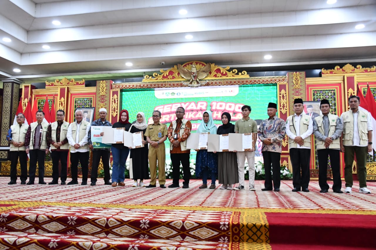 Dorong WHO 2024, Sumsel Bagikan 1000 Sertifikat Halal Gratis