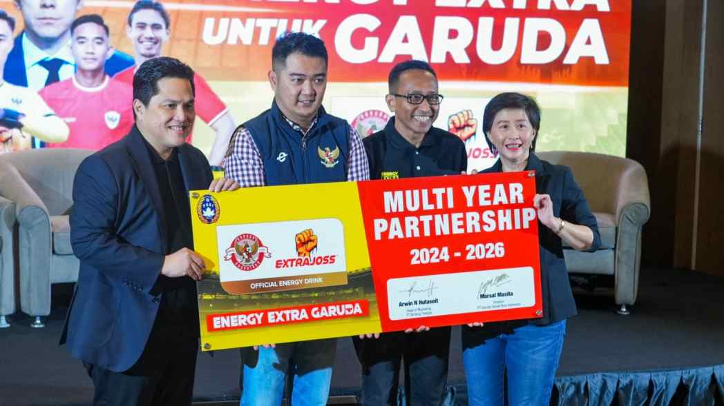 Timnas Indonesia Gandeng Mitra Baru, Berikan ‘Energy Extra untuk Garuda’ Menuju Pentas Dunia