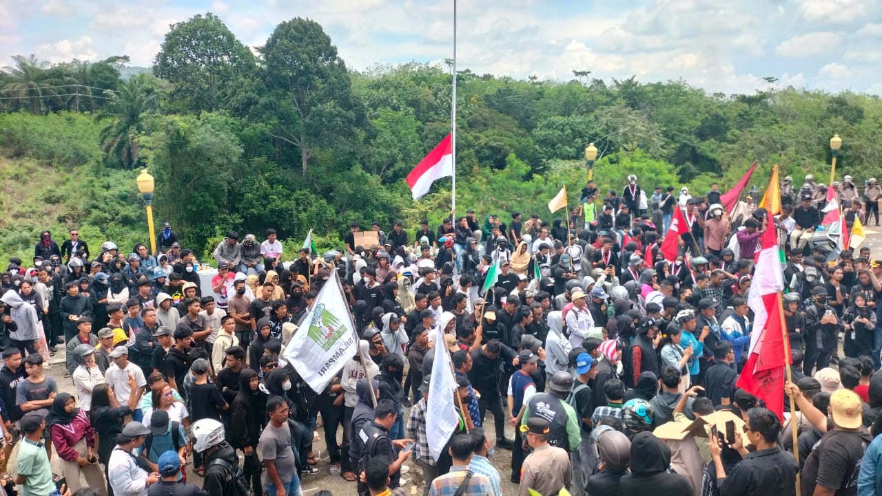Demo Gabungan Mahasiswa di Lubuk Linggau Berjalan Damai, Ini Poin Tuntutannya