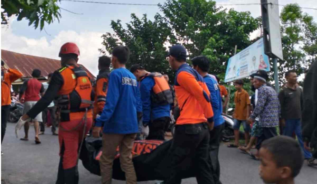 Penjual Telur Warga Banyuasin Ditemukan Meninggal di Sungai Ogan, Tim SAR Gabungan Evakuasi