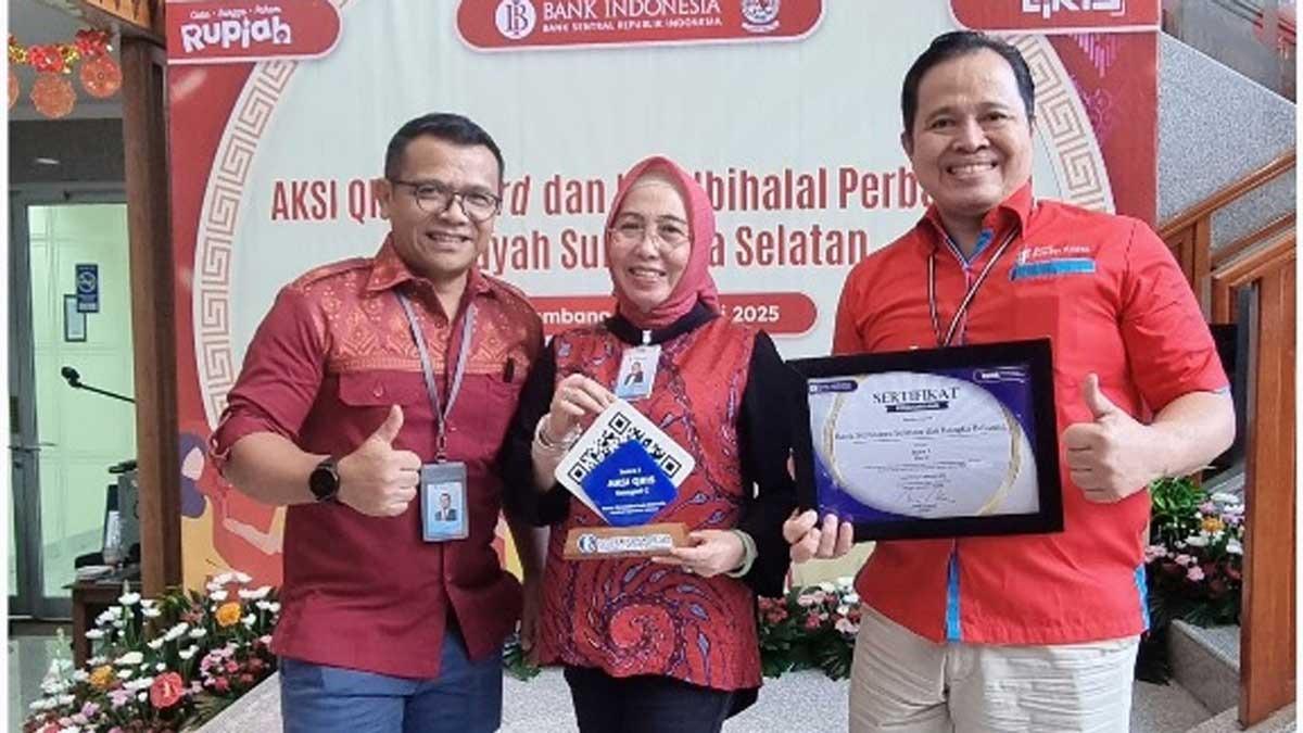Bank Sumsel Babel Raih Penghargaan Juara 1 Transaksi dan QRIS Terbanyak 2024 dari BI Sumsel