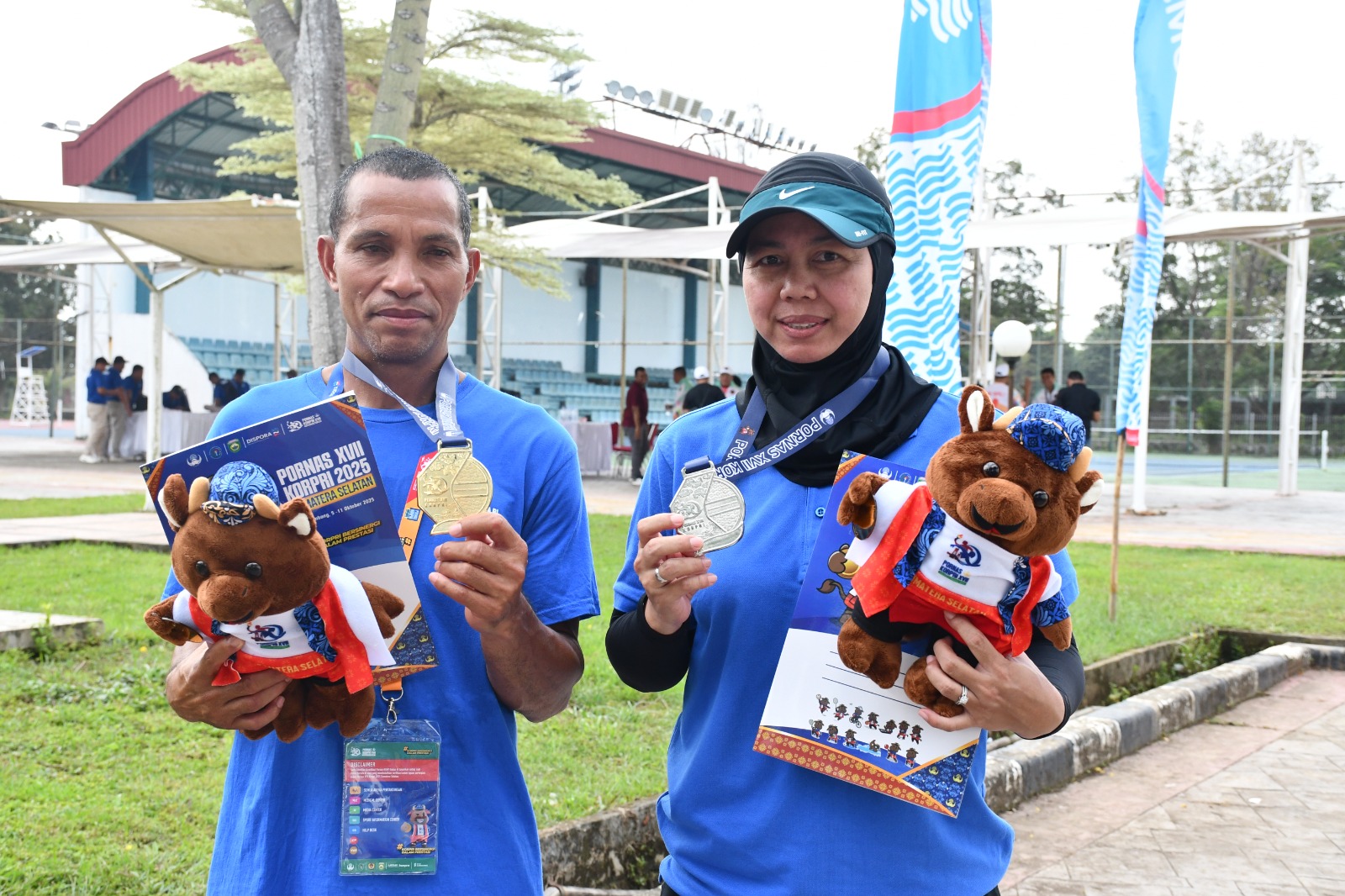Kemenag  Satu Emas dan Satu Perak Cabang Olahraga Tenis Lapangan PORNAS XVII KORPRI 2025