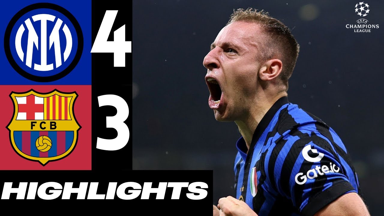 Highlight Inter vs Barcelona - Pemain terbaik, Statistik Pertandingan Leg Kedua Babak Semifinal Liga Champions