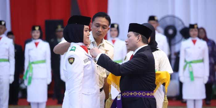 Pemprov Sumsel Lantik 50 Anggota Paskibraka HUT RI Tahun 2024