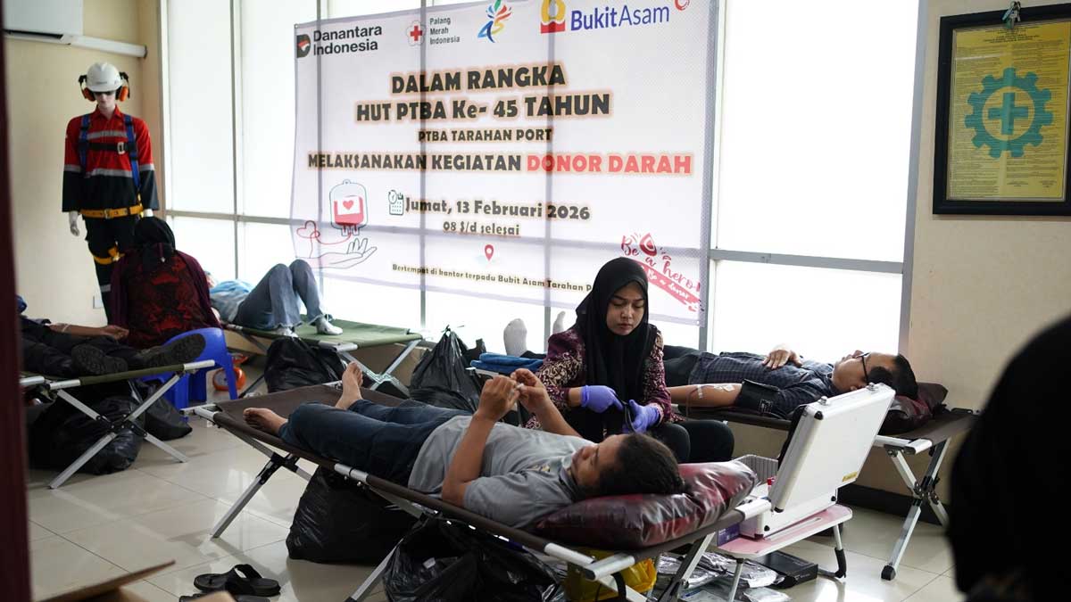 Energi Kebaikan 45 Tahun PTBA Sukseskan Aksi Donor Darah