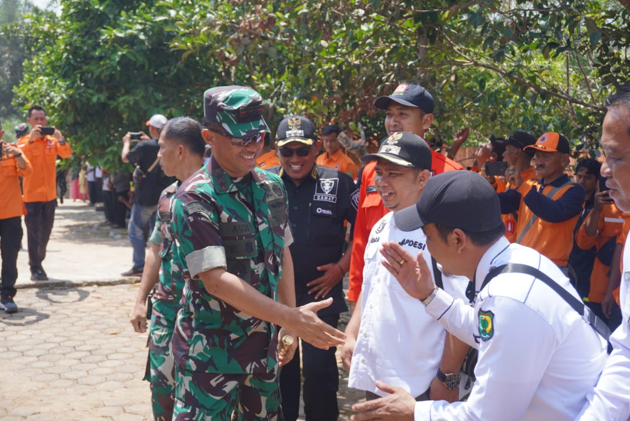 Cek Kesiapan Pencegahan Karhutlah, Pangdam II/Swj Kunjungi Kabupaten Muba