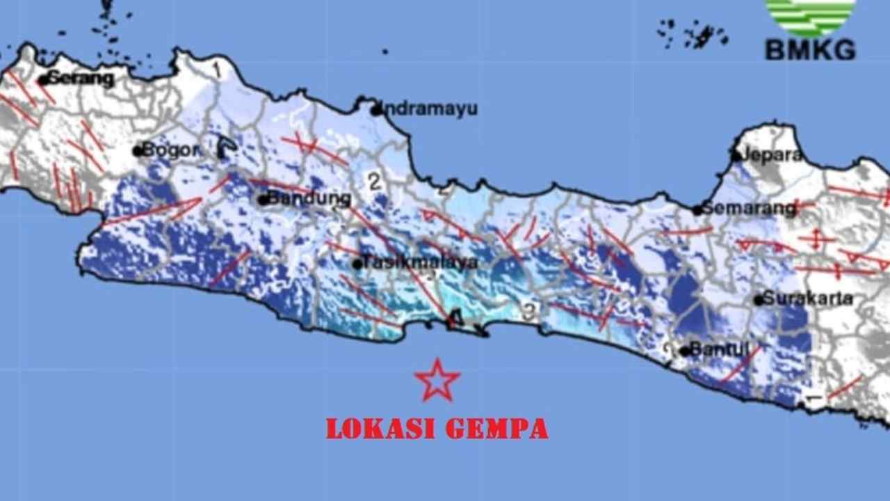 Update BMKG, Gempa 5.0 Magnitudo Guncang Pangandaran Jabar, Disini Lokasi Episentrumnya
